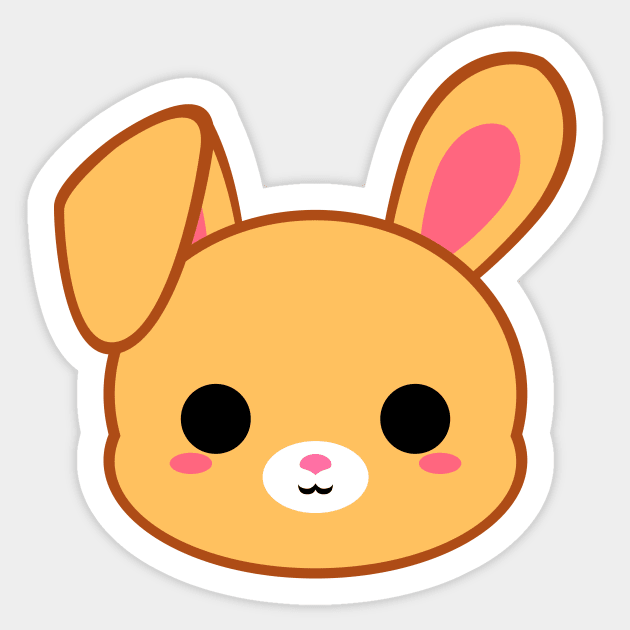 Cute Yellow Rabbit Sticker by alien3287